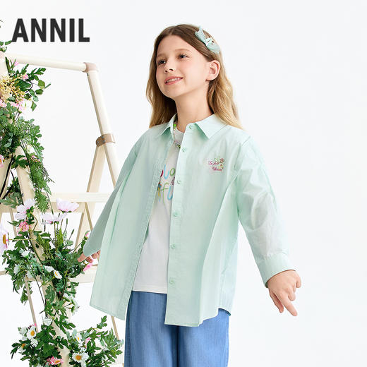 【实体店同款】女童长袖上衣春季新款安奈儿童装AG611099 商品图2