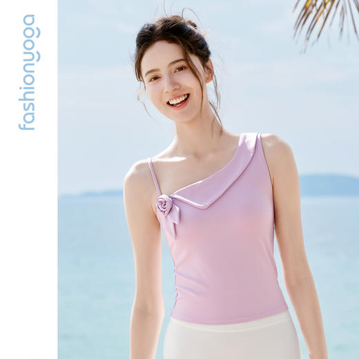 FC16208花朵不对称女神背心 商品图4