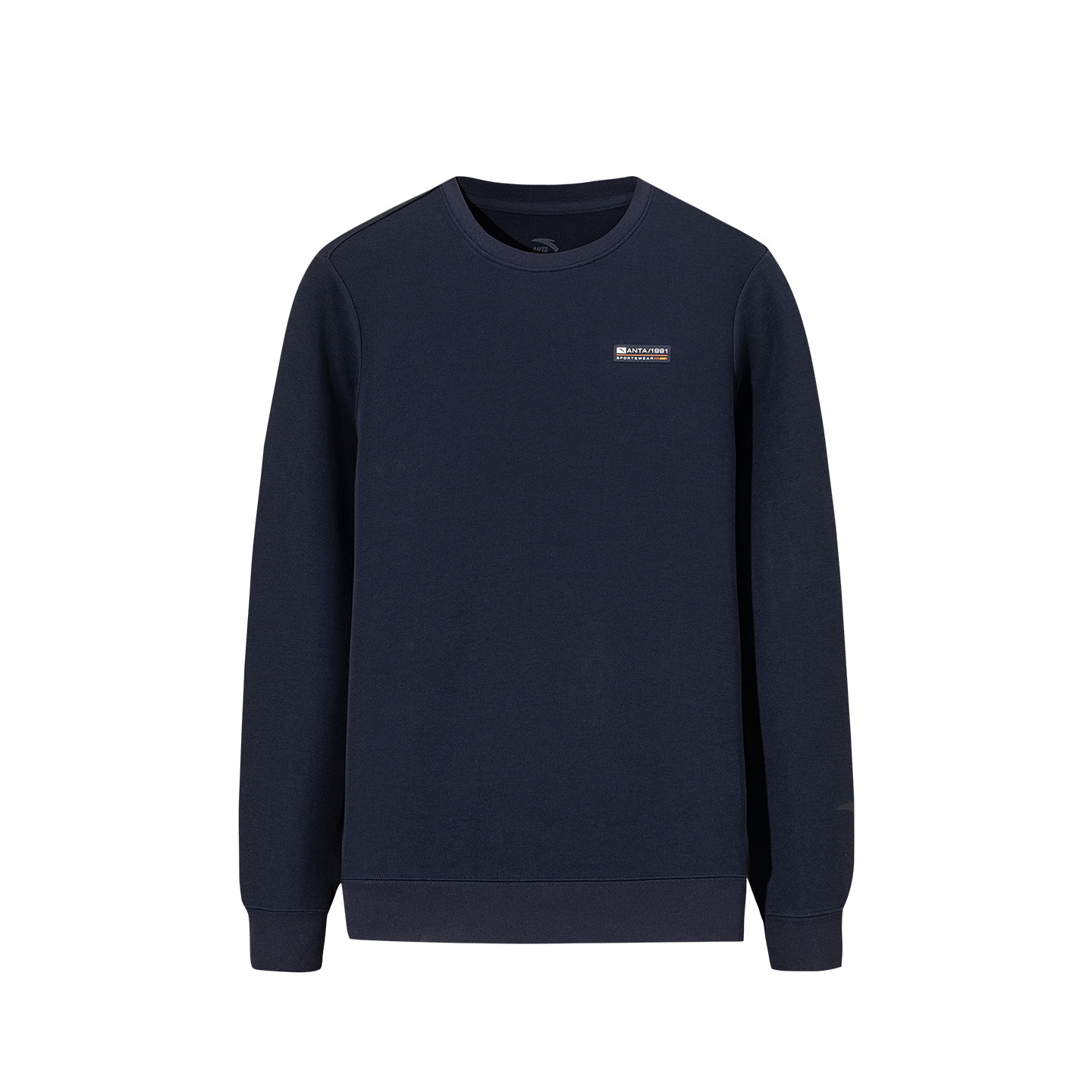 安踏套头卫衣男士跑步训练宽松圆领长袖运动上衣152617722-4