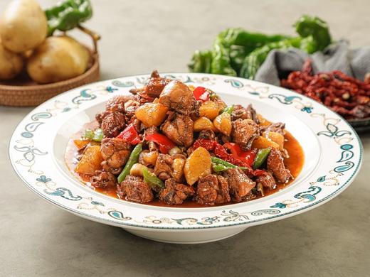 【2026女神节】双人套餐|大盘鸡+凉粉+米饭2份【禾田烤包子】 商品图0