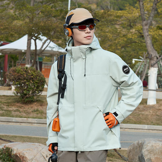 【JEEP SPIRIT吉普单冲锋衣情侣款JP-QZ26188款】新款 户外防风防水情侣登山服 多巴胺色情侣款冲锋衣 商品图10