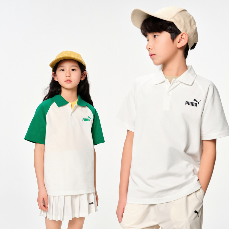 PUMA彪马官方正品 新款儿童夏季短袖T恤Polo衫时尚洋气