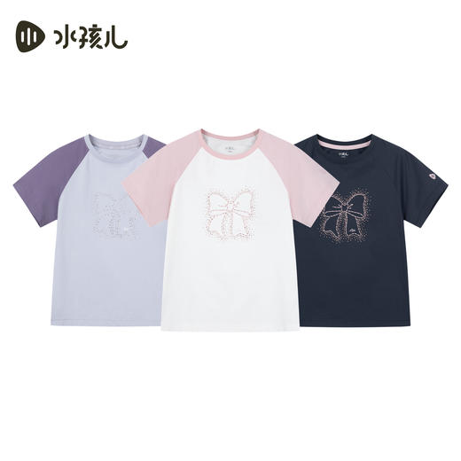 水孩儿童装速干T恤女大童2026夏季新品透气短袖圆领衫凉感上衣 商品图4