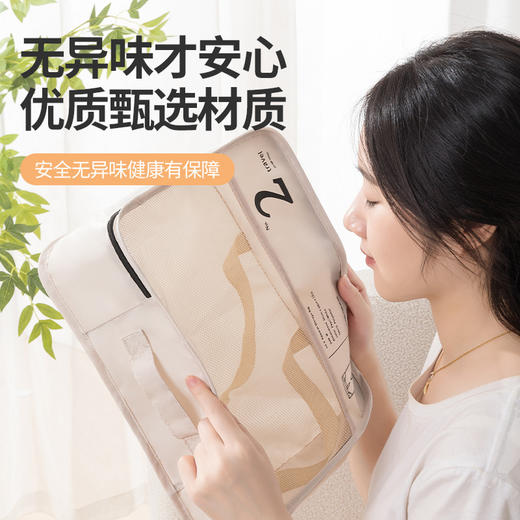 【收纳七件套❗适配各种行李箱】旅行收纳袋七件套旅游衣物分装袋行李箱衣服内衣洗漱化妆品收纳包。rh 商品图2
