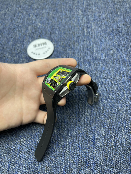 理查德米勒 APS新品RM061黑碳版 白跑道 RM61男士腕表 商品图4