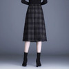 MYX格子通勤A字裙2025年秋冬款中长款高腰显瘦半身裙时尚气质伞裙 商品缩略图2