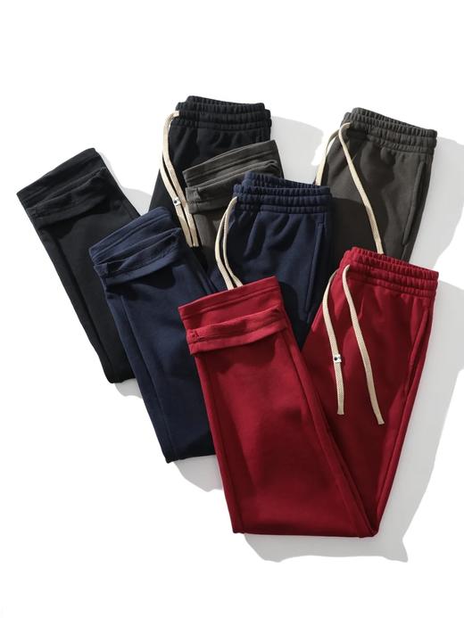 【nsn-HK3203】纯色男子复古百搭宽松直脚口运动卫裤！！ 商品图0