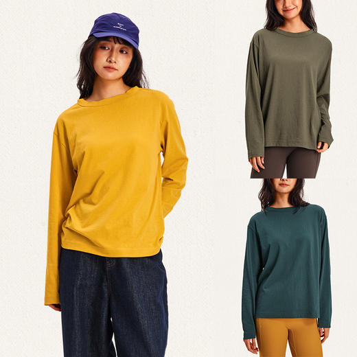 CryingCenter 小船领雪花棉长袖t恤女款 哭喊中心 商品图1