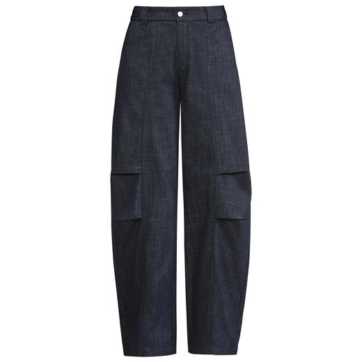 MYX复古工装弯刀裤2026年春季新款宽松显瘦阔腿裤百搭九分休闲裤女裤 商品图4