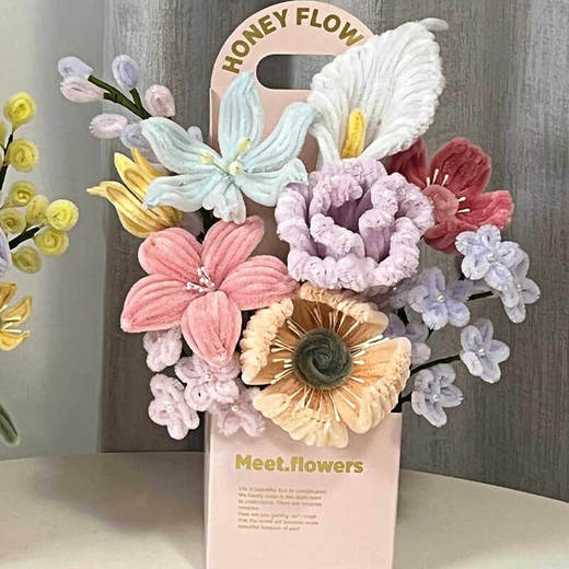 成品扭扭棒diy手工制作成品花送朋友闺蜜情人节生日礼物-工期一周 商品图11