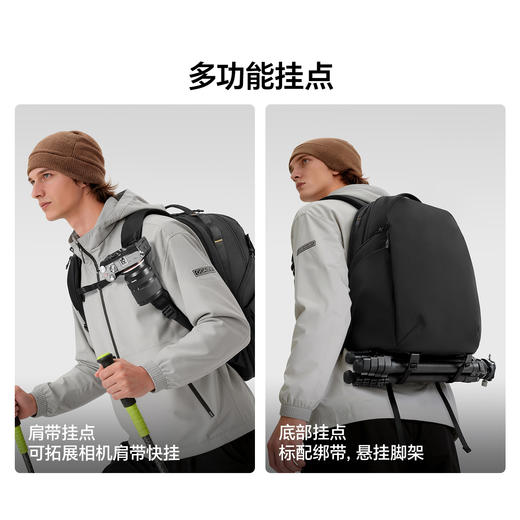 Ulanzi优篮子 YY038城市旅行双肩背包V2户外登山旅行轻便摄影保护包22L大容量相机包 商品图7