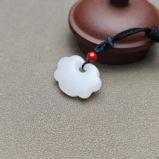 新疆和田玉且末料羊脂玉宝宝锁 228-1 商品图14