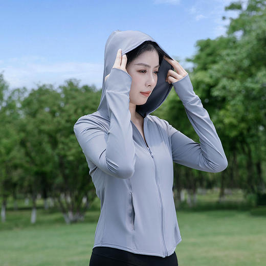 夏季防晒衣冰丝女防晒服外穿户外薄款外套运动防紫外线UPF50+时尚 商品图2