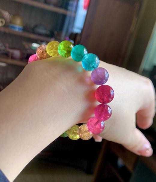 10.5mm单圈彩虹碧玺手串 商品图8