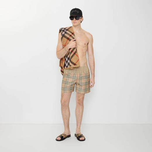BURBERRY 巴宝莉 男士渐变格纹游泳裤 格子 8121695 B9368 商品图1