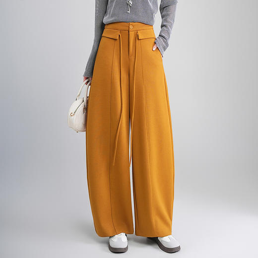 MYX高腰阔腿弯刀裤2026年春夏新款宽松显瘦休闲长裤洋气修身镰刀裤女 商品图3