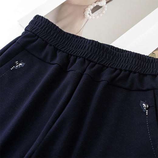 MYX垂感修身直筒裤松紧腰休闲长裤2026年春季新款宽松显瘦时尚阔腿裤 商品图3