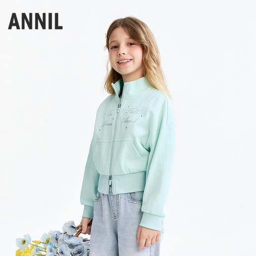 【实体店同款】女童针织外套春季新款安奈儿童装AG615122 商品图2