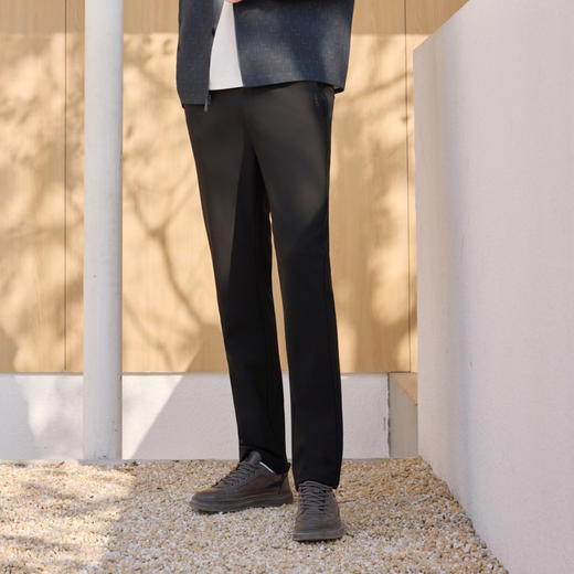 半身缘男裤 春季透气保暖超轻不紧绷抗皱休闲西裤261101M10330239 商品图3