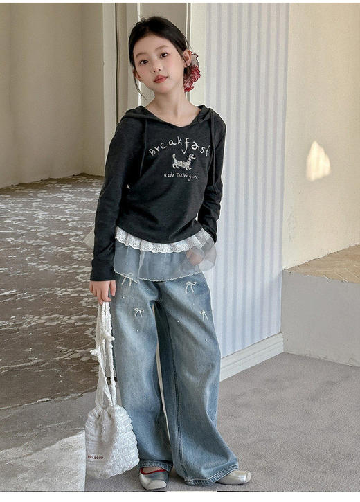 西蒙日记26款休闲时尚女童牛仔裤 商品图5