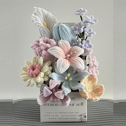 成品扭扭棒diy手工制作成品花送朋友闺蜜情人节生日礼物-工期一周 商品图0