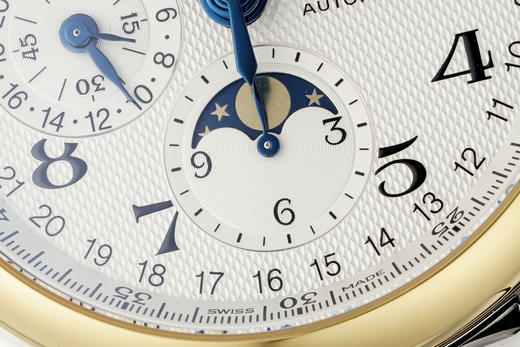 AF浪琴名匠8针月相功能腕表系列（搭载满血版一体机芯➕亚洲7751机芯）42MM精钢表壳经过抛光处理，延续了浪琴的优雅气质，表壳左侧隐藏了星期历的调节按钮 整个手表基于正品original原版开模❕❕ 商品图3