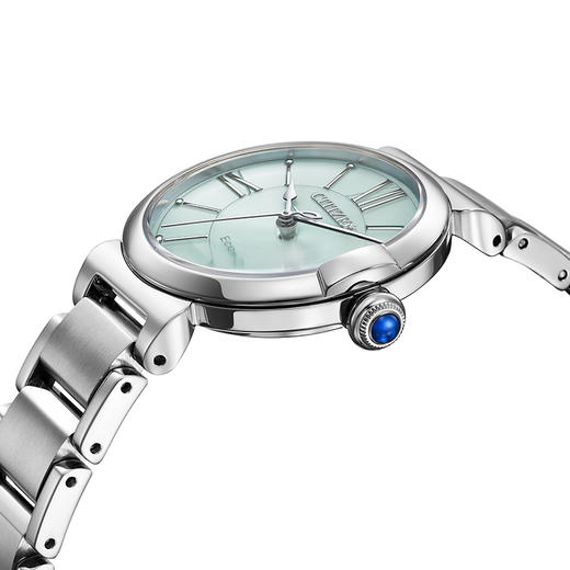 西铁城/CITIZEN小铃花贝母盘光动能花语风吟钢带时尚女表EM1070-83L 商品图4