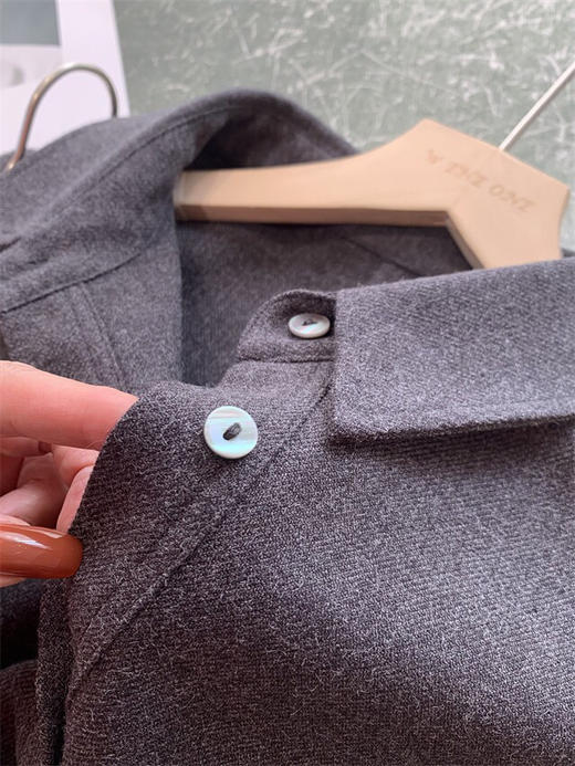 SYJ95116羊毛翻领衬衫 商品图7