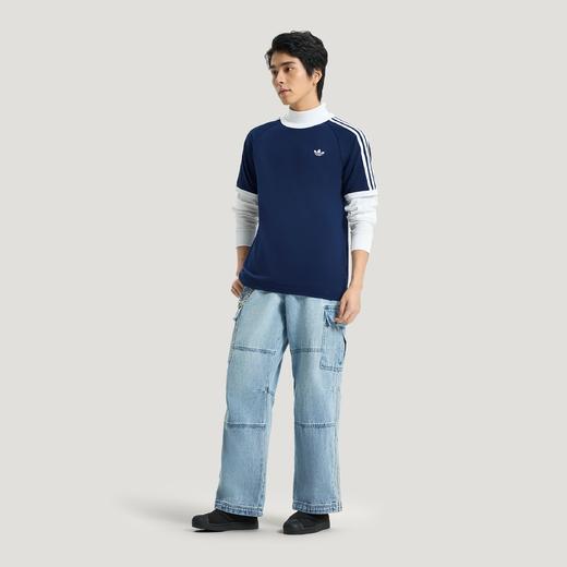 Adidas阿迪达斯男子3-STRIPES T-SHIRT 纯棉运动短袖T恤HZ9634 商品图1