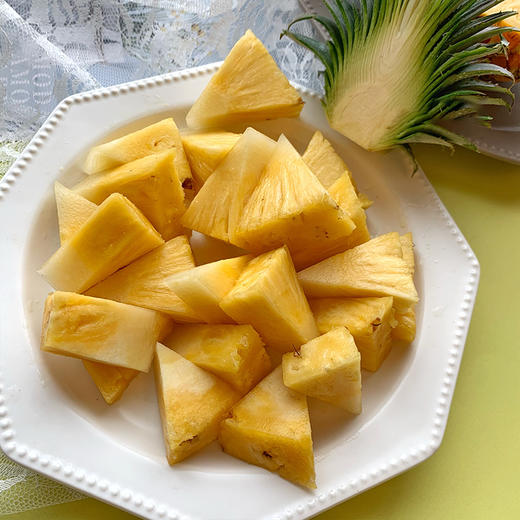 sw【自然熟】海南金钻凤梨  芒果凤梨 无需泡盐水 小果/中大果彩箱装 商品图7