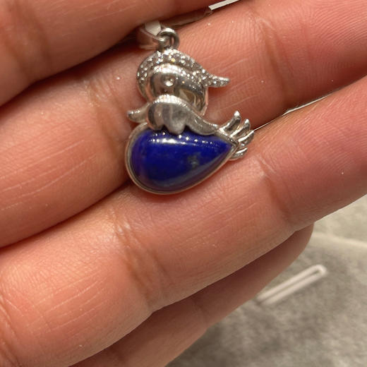 350元/个青金石鸳鸯吊坠 商品图2