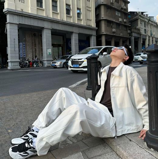 lu*同款Utlitech 男士斜纹拉链翻领夹克 商品图14