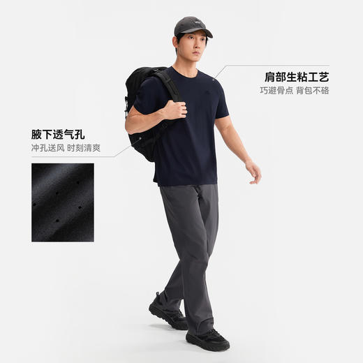 伯希和户外速干T恤男新款抑菌排汗凉感防晒短袖徒步登山运动衣女 商品图4