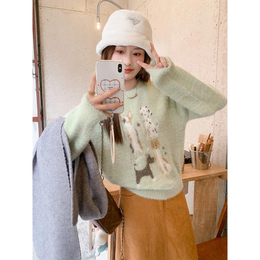 <曾小咸推荐>3.4现货秒杀 ！微信超特价！韩系仿水貂毛毛衣 日常189.99 立减100 秒杀89.99！！ 商品图1