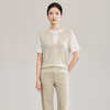 「高货wl」全新升级【铂金会员211/天猫279/差价68】(04147)洛诗琳气质天丝亚麻纱假两件T恤2026春季新款简约针织上衣 商品缩略图1