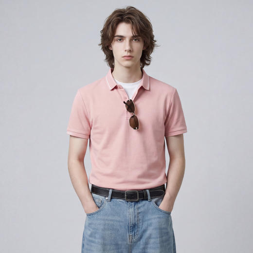 【含棉】圣得西短袖POLO衫男款2026新款春季翻领商务绅士百搭T恤 商品图10
