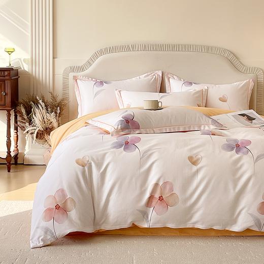 【品牌直发】加倍生活 新疆精梳全棉印花高支密纯棉床单四件套-邂逅系列 20色可选 1.5m1.8m2.0m床可选 商品图3