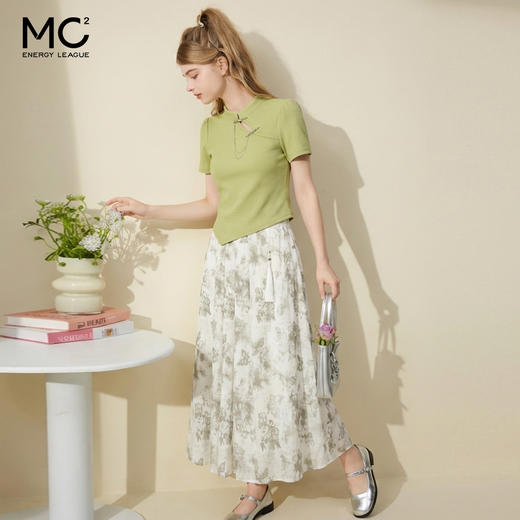 女装国风碎花二件套装-6136S4221136 商品图1