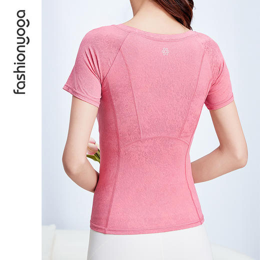 2026春夏F12305凡圣瑜伽简约雅致舒适三分袖 商品图1