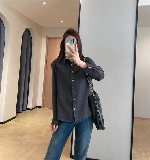 SYJ95116羊毛翻领衬衫 商品图9