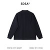 SDSA男士秋冬新款痞帅男装简约复古亨利领设计长袖T恤纯色百搭 商品缩略图4