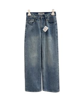 女款刺绣牛仔裤长裤la014