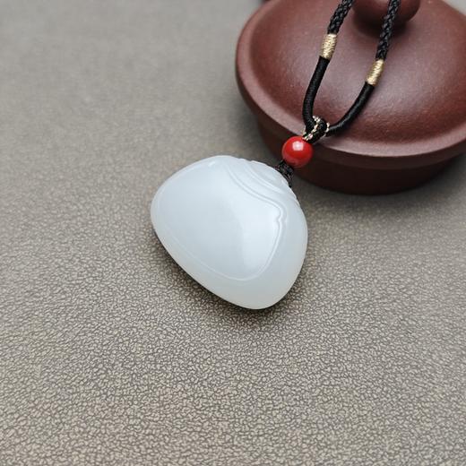 新疆和田玉且末料羊脂玉宝宝锁 228-1 商品图2