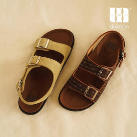 对面duimian博肯凉鞋复古休闲夏季露趾凉鞋