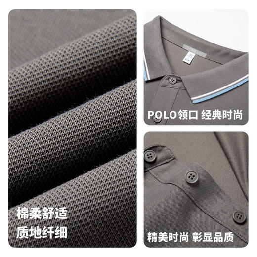 【3A级抑菌&抗起球】圣得西男士短袖polo衫2026新款春季商务上衣 商品图4