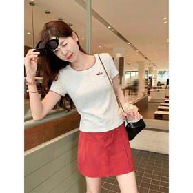 <曾小咸推荐>韩系圆领修身短袖t恤半身裙