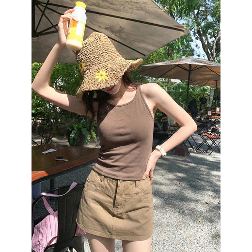 <曾小咸推荐>韩系长袖t恤罩衫背心两件套 商品图3