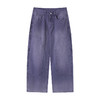 CryingCenter 法工蓝水洗做旧伐木工裤通勤直筒工装裤 哭喊中心 商品缩略图4
