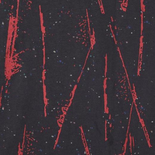 夏季高级感新款美式泼墨撞色印花短袖T恤潮牌嘻哈百搭潮流上衣 商品图2