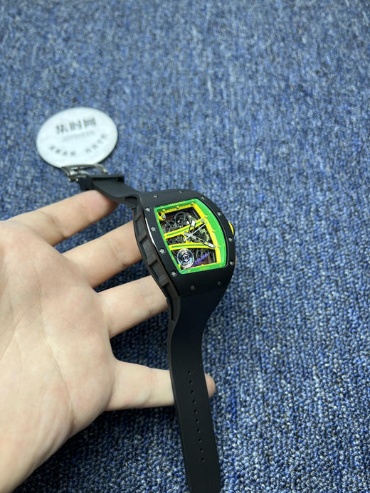 理查德米勒 APS新品RM061黑碳版 白跑道 RM61男士腕表 商品图2